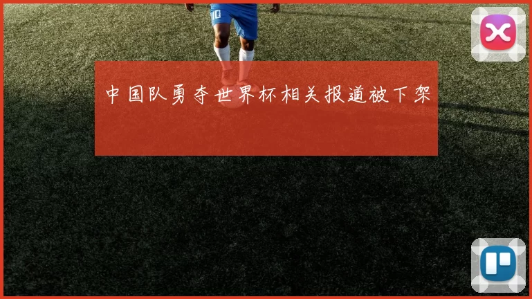 中国队勇夺世界杯相关报道被下架
