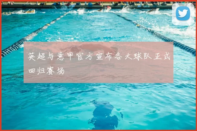 英超与意甲官方宣布各大球队正式回归赛场